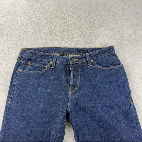Wings + Horns Men Size 36x34 Cone Mills Selvedge Raw Denim
